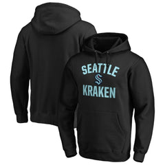 Seattle Kraken Fanatics Big & Tall Victory Arch Pullover Hoodie - Black | US 4841585