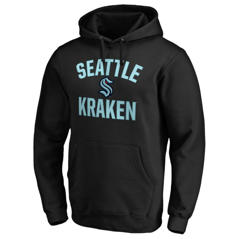 Seattle Kraken Fanatics Big & Tall Victory Arch Pullover Hoodie - Black | US 4841585
