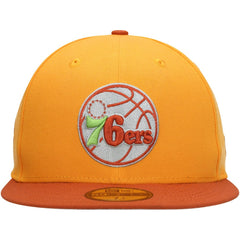 Philadelphia 76ers 59FIFTY Fitted Hat Gold/Rust - New Era