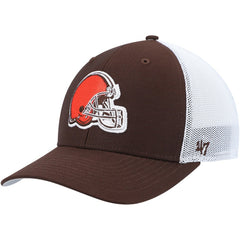 Cleveland Browns '47 Trophy Trucker Flex Hat - Brown/White Hats