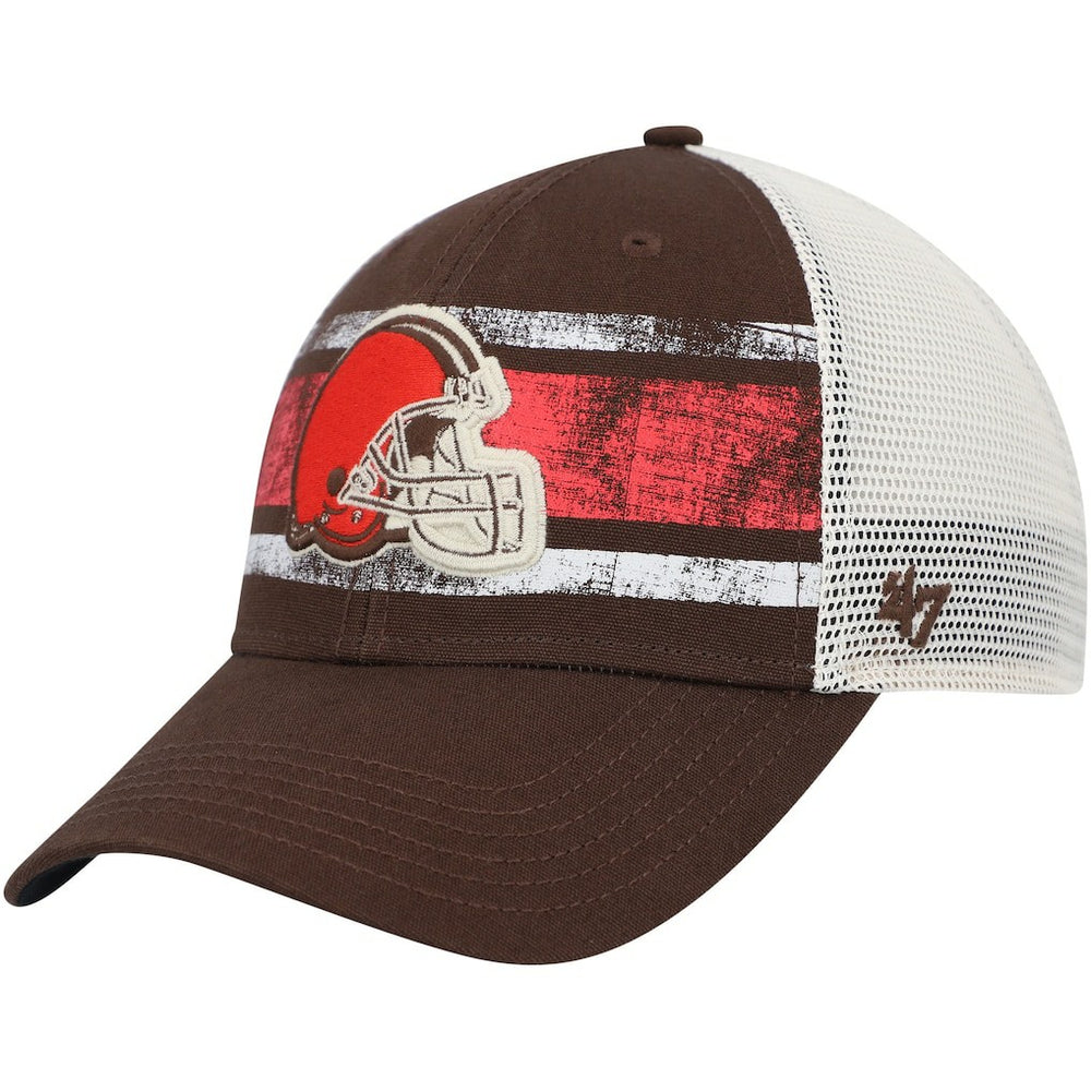 Cleveland Browns '47 Interlude MVP Trucker Snapback Hat - Brown/White Hats