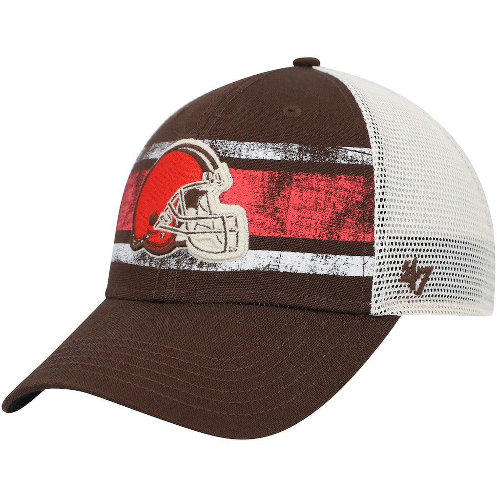 Cleveland Browns '47 Interlude MVP Trucker Snapback Hat - Brown/White Hats