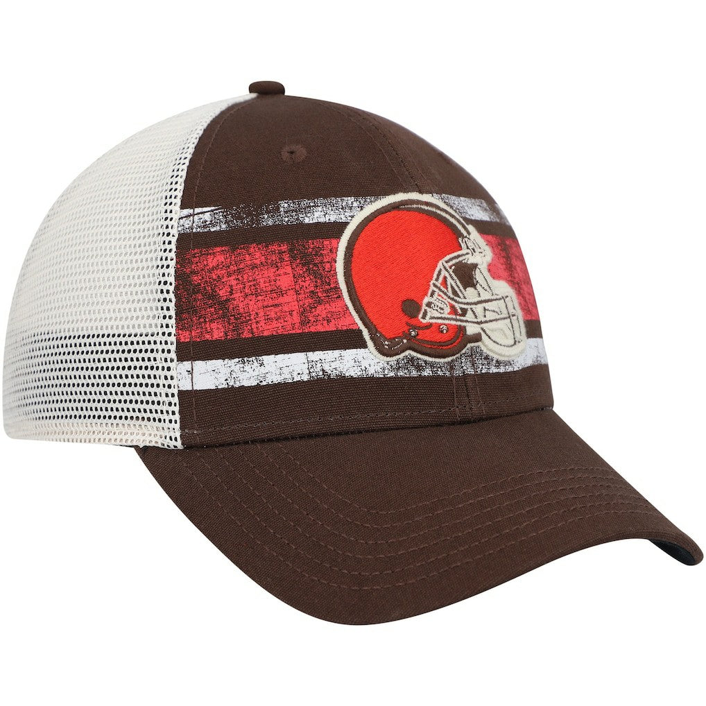 Cleveland Browns '47 Interlude MVP Trucker Snapback Hat - Brown/White Hats