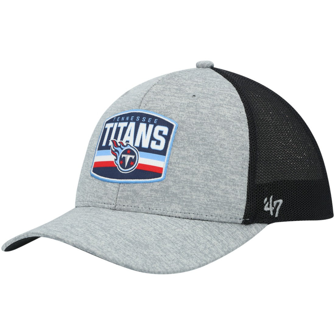Tennessee Titans '47 Motivator Flex Hat - Heathered Gray/Navy Hats