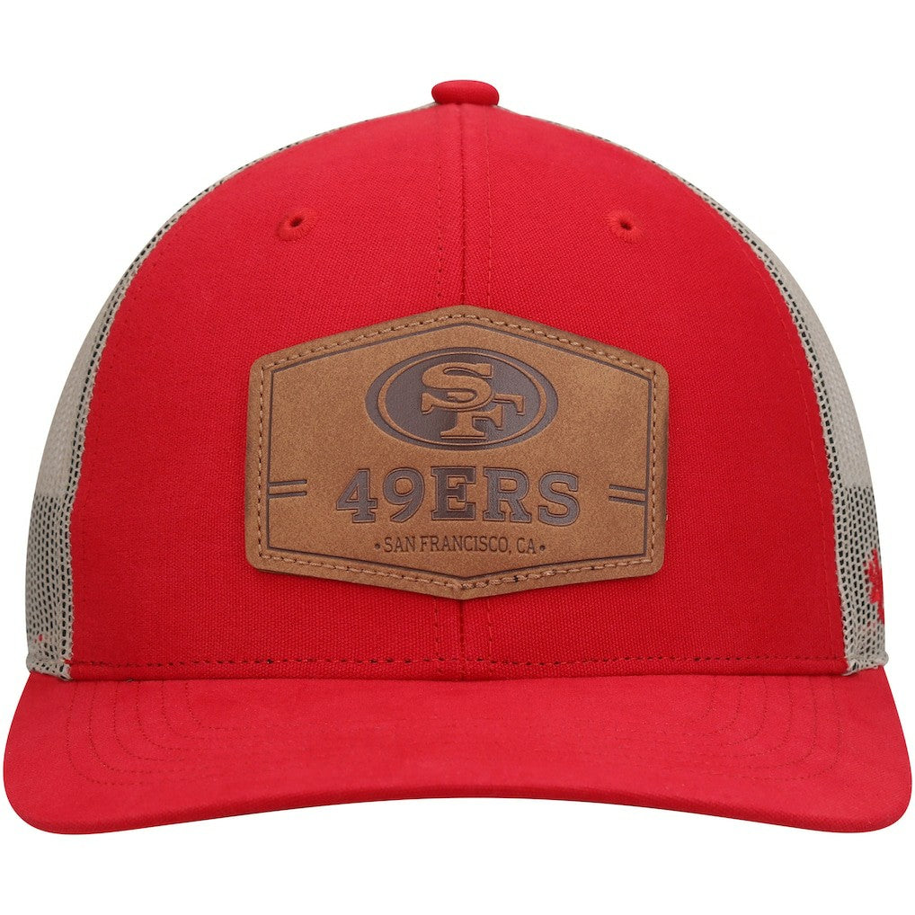 San Francisco 49ers '47 Rawhide Trucker Adjustable Hat - Scarlet/Natural Hats