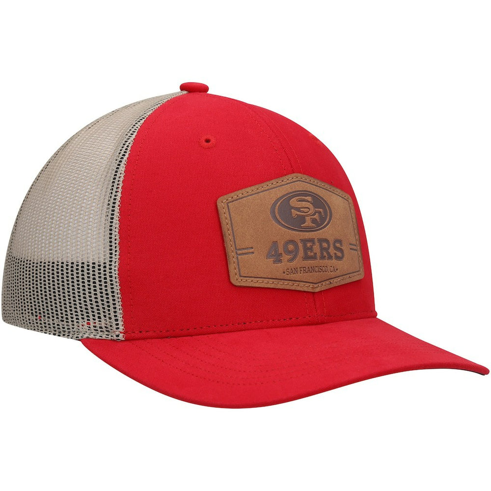 San Francisco 49ers '47 Rawhide Trucker Adjustable Hat - Scarlet/Natural Hats