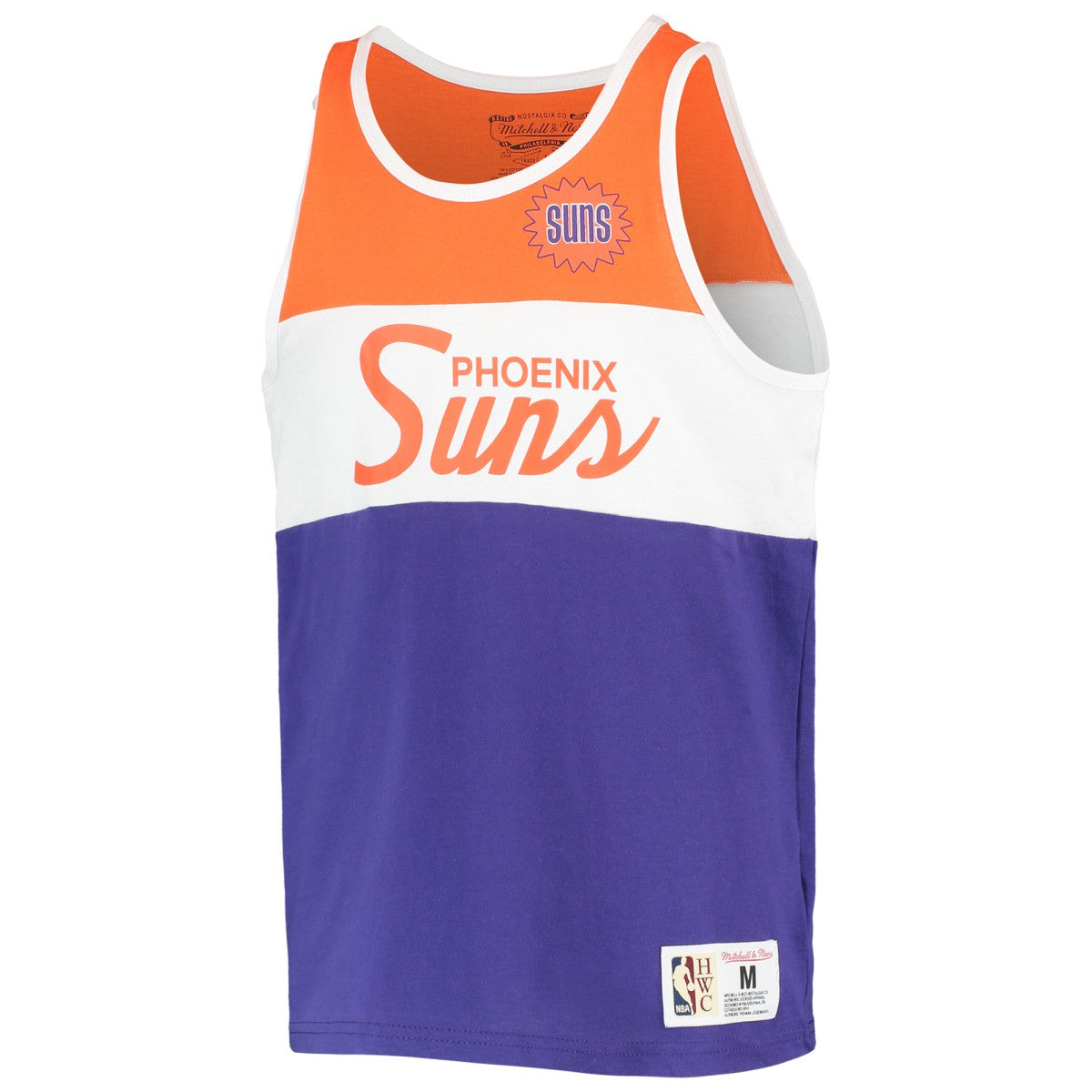 Phoenix Suns Youth Hardwood Classics Special Script Tank Top Purple/Orange - Mitchell & Ness