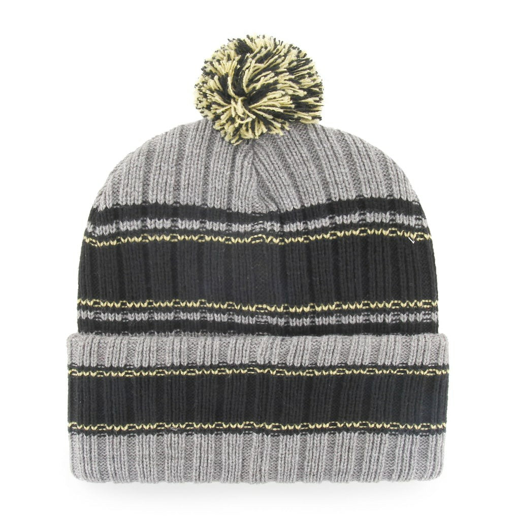New Orleans Saints '47 Rexford Cuffed Knit Hat with Pom - Graphite/Black Hats