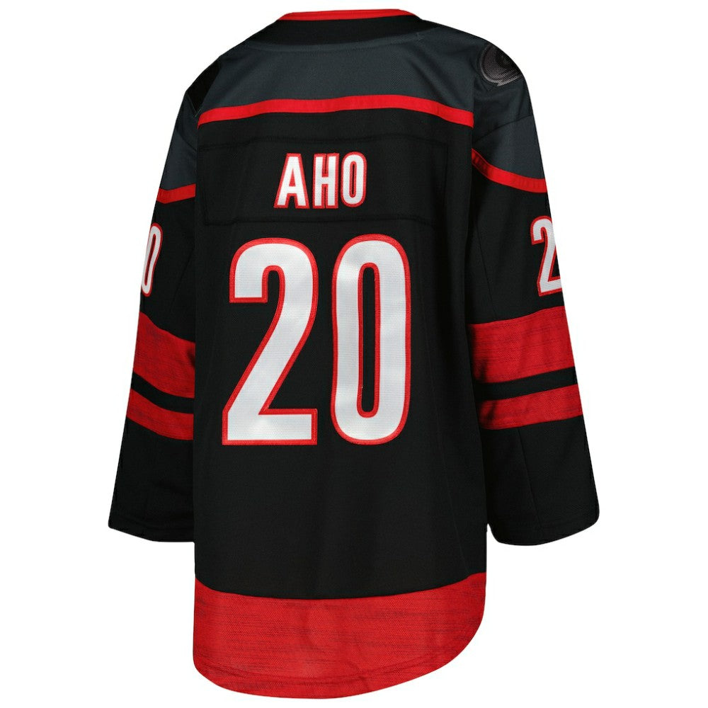 Sebastian Aho Carolina Hurricanes Youth Home Premier Player Jersey - Black | US 4845236