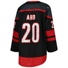 Sebastian Aho Carolina Hurricanes Youth Home Premier Player Jersey - Black | US 4845236