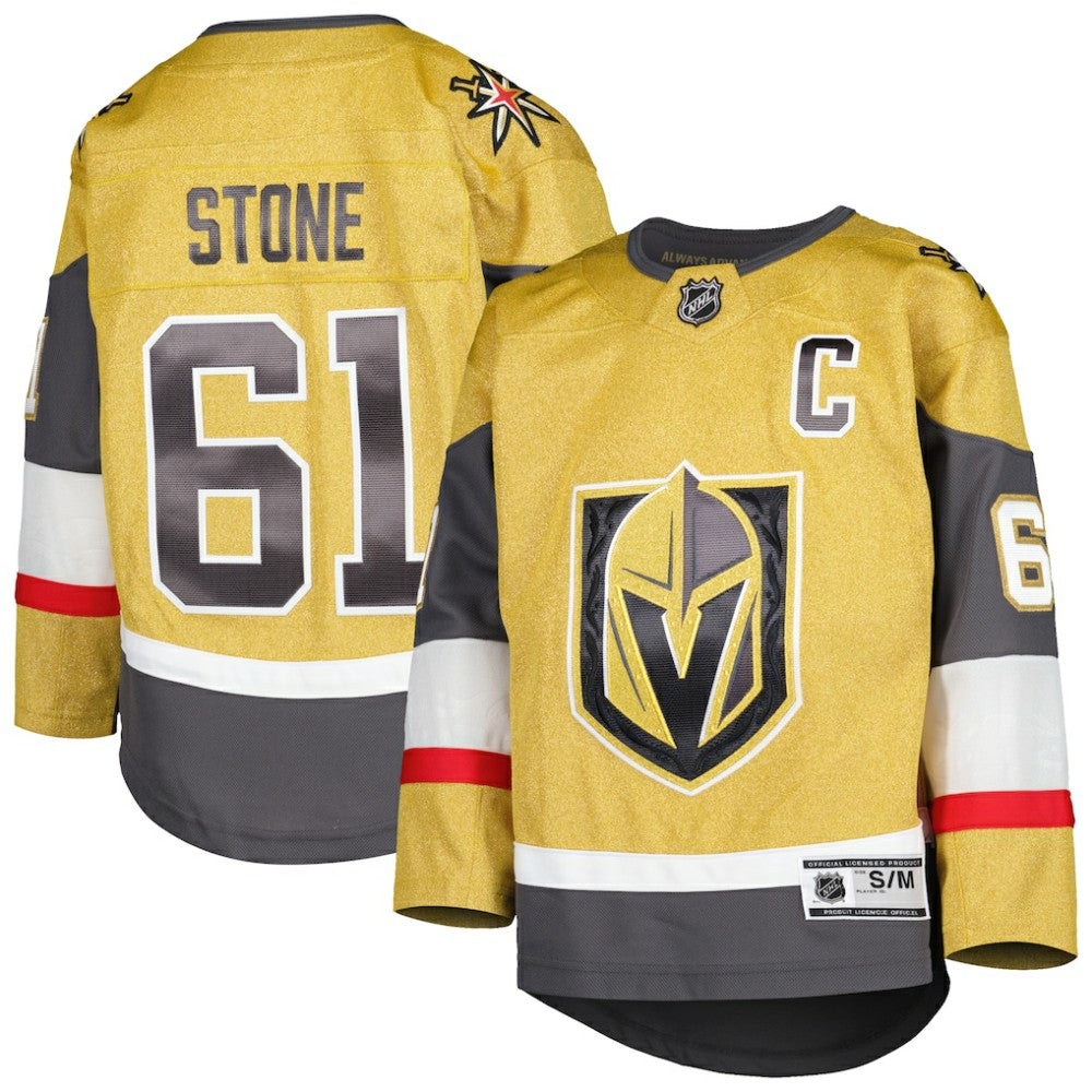 Mark Stone Vegas Golden Knights Youth Home Captain Patch Premier Player Jersey - Gold | US 4845239