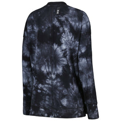 Las Vegas Raiders MSX by Michael Strahan Women's Bailey Tie-Dye Pullover Sweatshirt - Black Pullover
