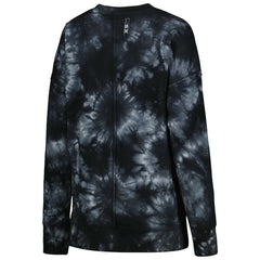 Green Bay Packers MSX by Michael Strahan Women's Bailey Tie-Dye Tri-Blend Pullover Sweatshirt - Black Pullover