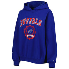 Buffalo Bills Tommy Hilfiger Women's Becca Drop Shoulder Pullover Hoodie - Royal Hoodies