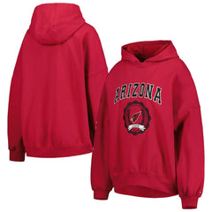 Arizona Cardinals Tommy Hilfiger Women's Becca Drop Shoulder Pullover Hoodie - Cardinal Hoodies