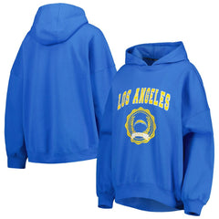 Los Angeles Chargers Tommy Hilfiger Women's Becca Drop Shoulder Pullover Hoodie - Powder Blue Hoodies