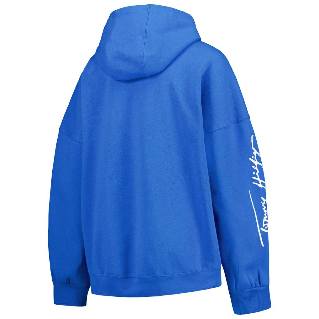 Los Angeles Chargers Tommy Hilfiger Women's Becca Drop Shoulder Pullover Hoodie - Powder Blue Hoodies