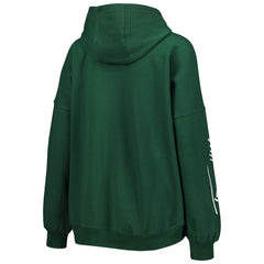 Green Bay Packers Tommy Hilfiger Women's Becca Drop Shoulder Pullover Hoodie - Green Hoodies