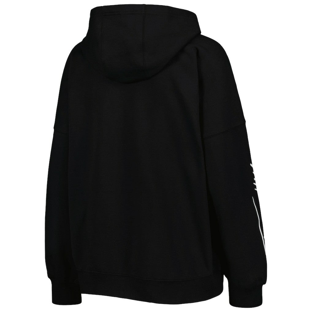 Pittsburgh Steelers Tommy Hilfiger Women's Becca Drop Shoulder Pullover Hoodie - Black Hoodies
