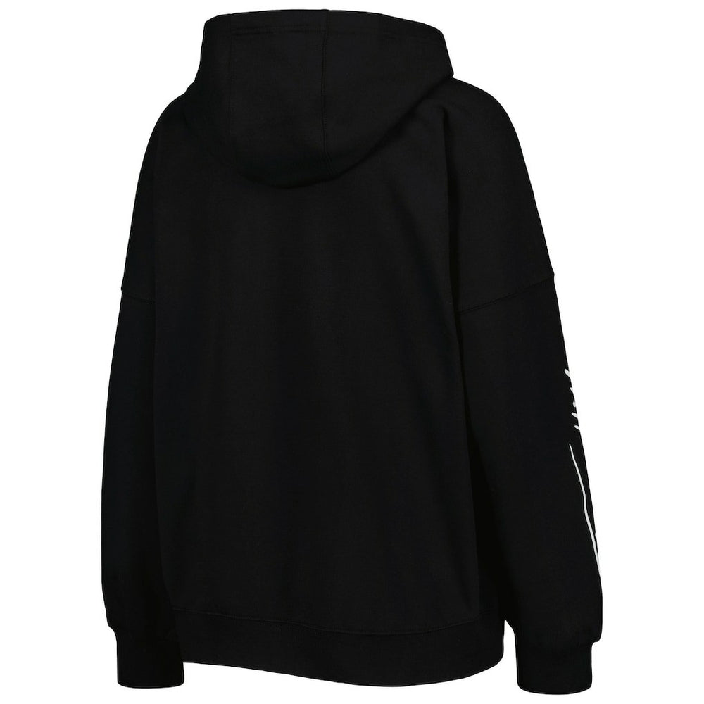 Pittsburgh Steelers Tommy Hilfiger Women's Becca Drop Shoulder Pullover Hoodie - Black Hoodies