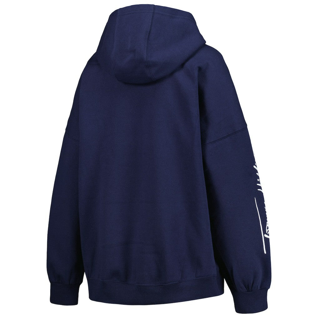 Seattle Seahawks Tommy Hilfiger Women's Becca Drop Shoulder Pullover Hoodie - College Navy Hoodies