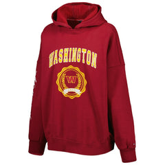 Washington Commanders Tommy Hilfiger Women's Becca Drop Shoulder Pullover Hoodie - Burgundy Hoodies