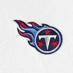 Tennessee Titans DKNY Sport Women's Bobbi Color Blocked Pullover Hoodie - White/Navy Hoodies