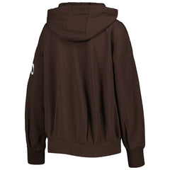 Cleveland Browns MSX by Michael Strahan Women's Emerson Lightweight Full-Zip Hoodie - Brown Hoodies