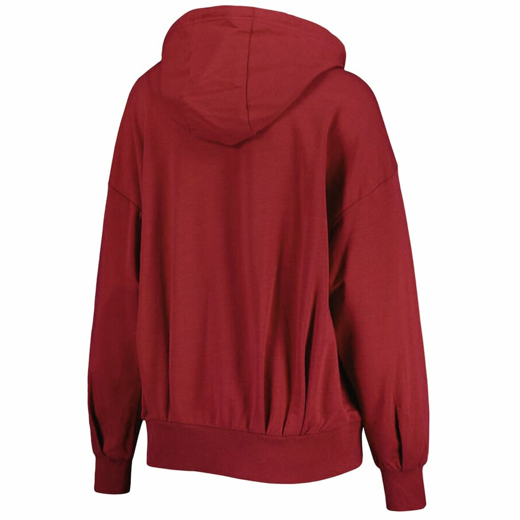 Arizona Cardinals MSX by Michael Strahan Women's Emerson Lightweight Full-Zip Hoodie - Cardinal Hoodies