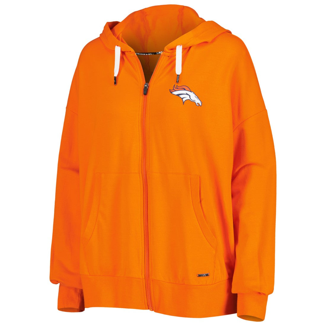 Denver Broncos MSX by Michael Strahan Women's Emerson Lightweight Full-Zip Hoodie - Orange Hoodies