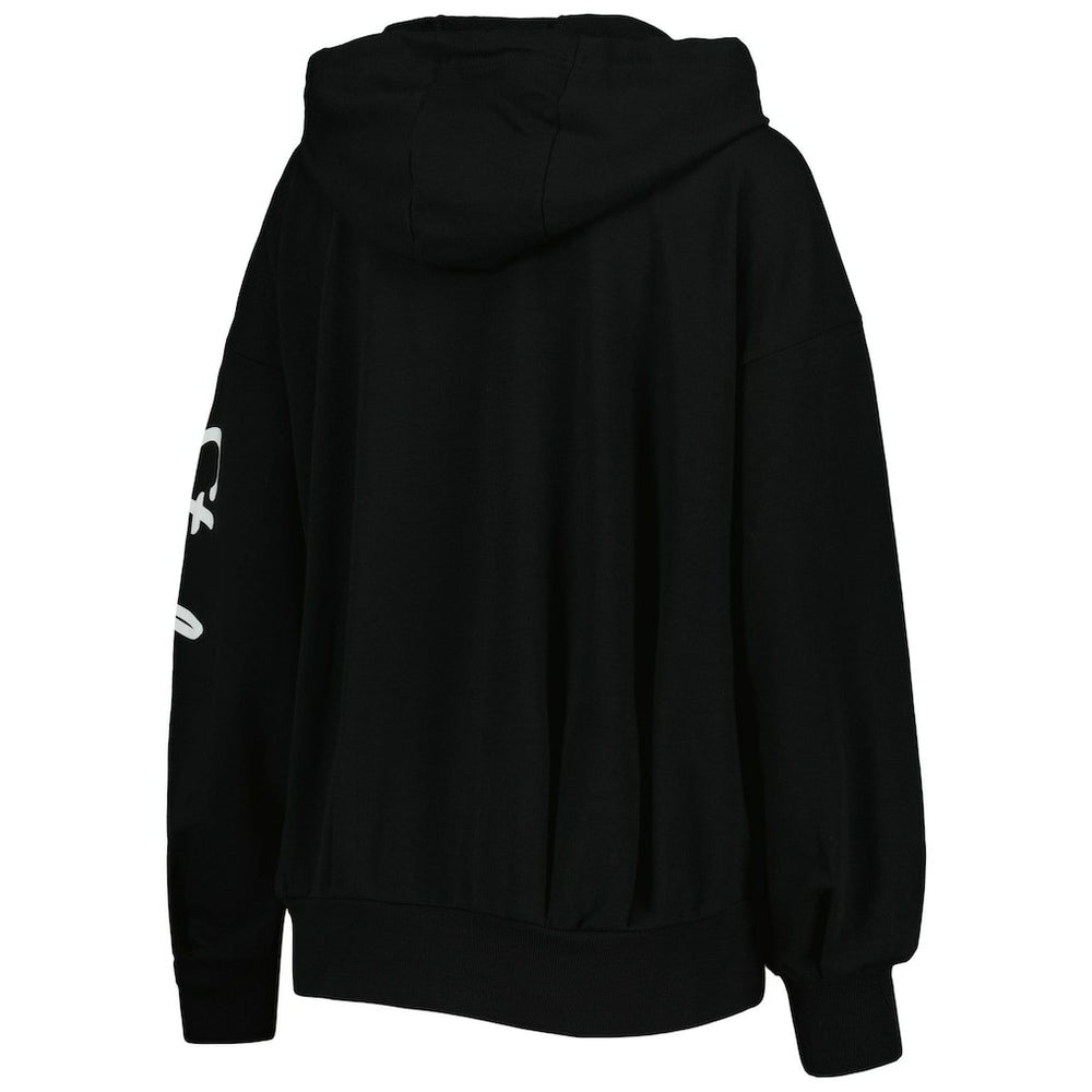 Pittsburgh Steelers MSX by Michael Strahan Women's Emerson Lightweight Full-Zip Hoodie - Black Hoodies