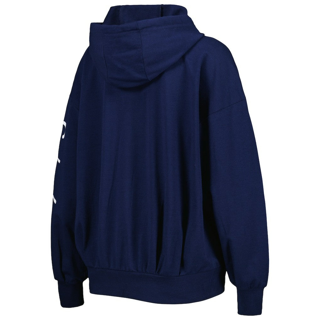 Seattle Seahawks MSX by Michael Strahan Women's Emerson Lightweight Full-Zip Hoodie - College Navy Hoodies