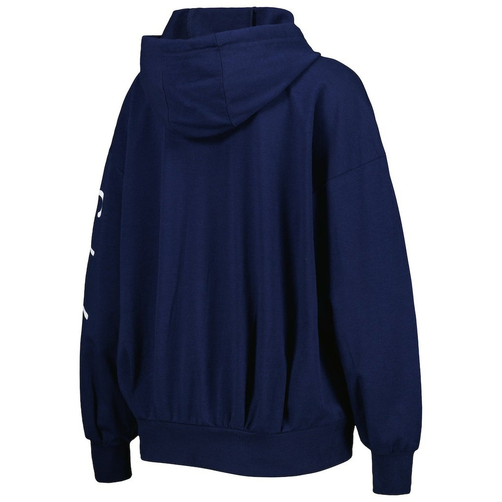 Seattle Seahawks MSX by Michael Strahan Women's Emerson Lightweight Full-Zip Hoodie - College Navy Hoodies