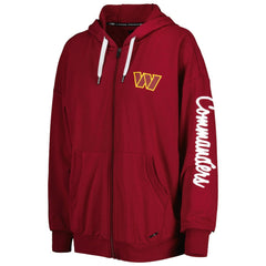 Washington Commanders MSX by Michael Strahan Women's Emerson Lightweight Full-Zip Hoodie - Burgundy Hoodies