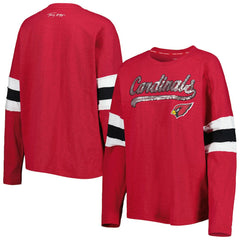 Arizona Cardinals Tommy Hilfiger Women's Justine Long Sleeve Tunic T-Shirt - Cardinal T-shirts