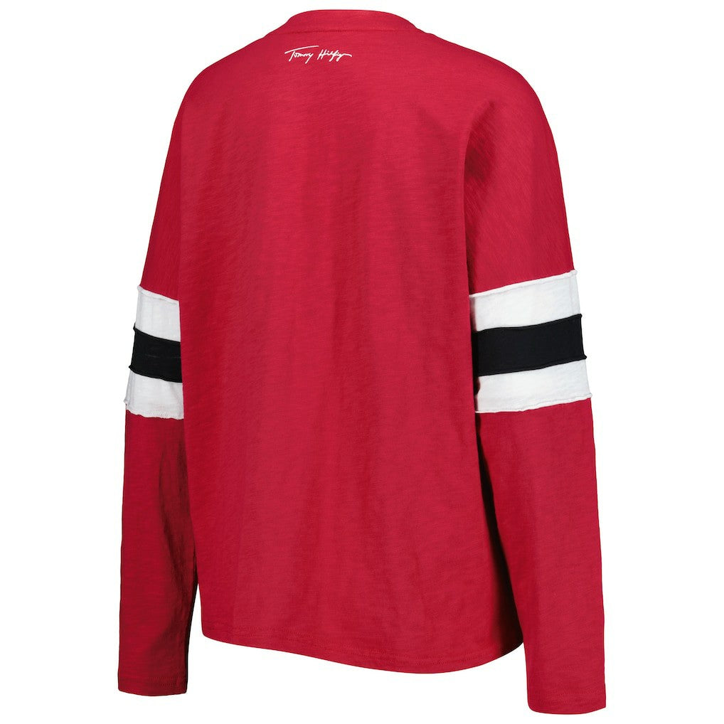 Arizona Cardinals Tommy Hilfiger Women's Justine Long Sleeve Tunic T-Shirt - Cardinal T-shirts