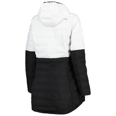 Las Vegas Raiders MSX by Michael Strahan Women's Willow Quilted Hoodie Full-Zip Jacket - White/Black Hoodies