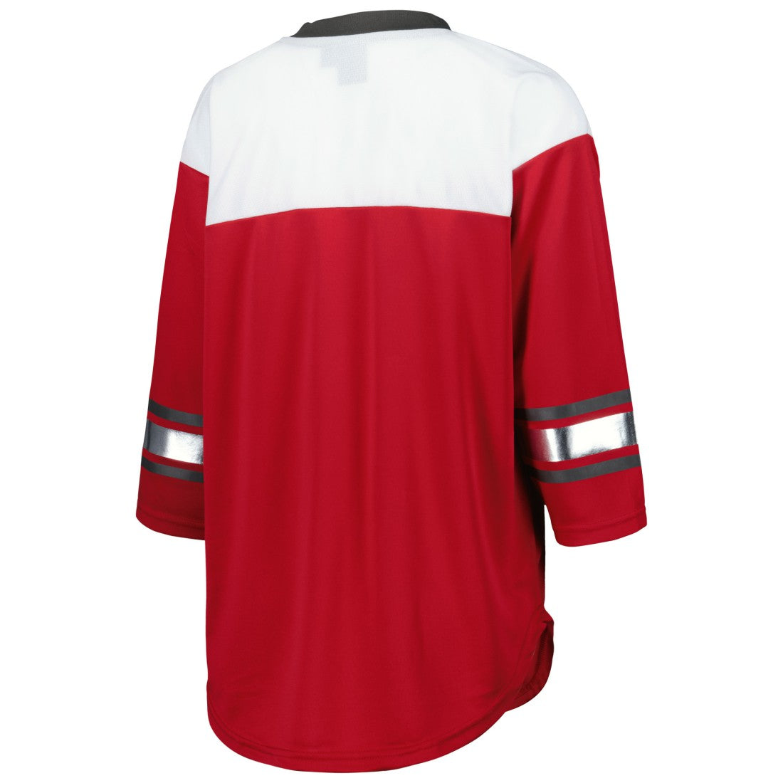 Tampa Bay Buccaneers G-III 4Her by Carl Banks Women's Double Team 3/4-Sleeve Lace-Up T-Shirt - Red/White T-shirts