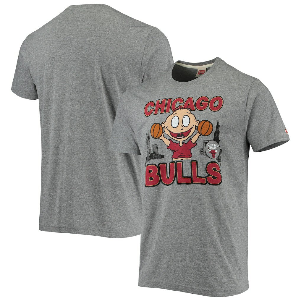 Chicago Bulls Homage NBA x Rugrats Tri-Blend T-Shirt Heathered Gray outlet