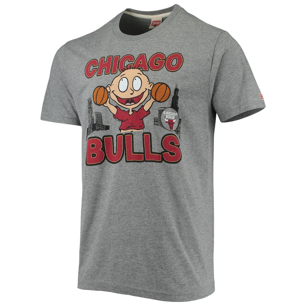 Chicago Bulls Homage NBA x Rugrats Tri-Blend T-Shirt Heathered Gray outlet