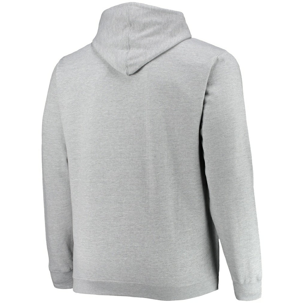 Philadelphia 76ers Big & Tall Heart & Soul Pullover Hoodie Heathered Gray