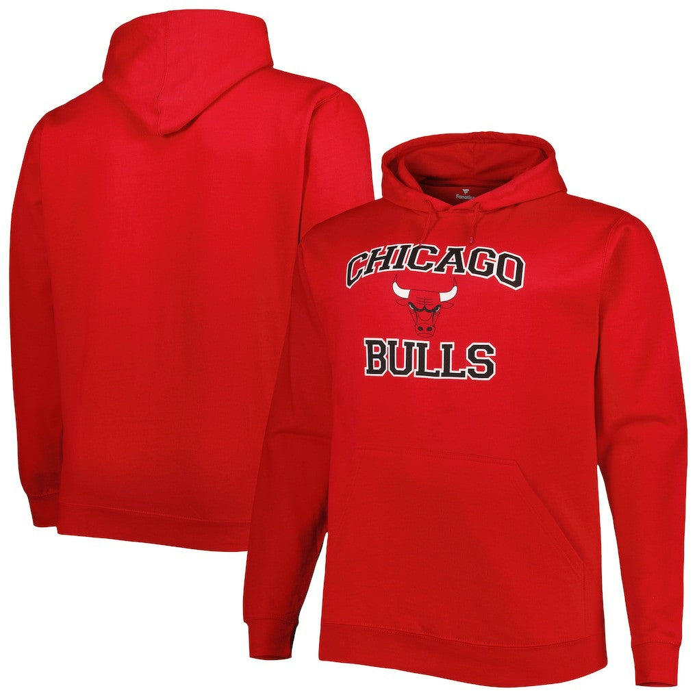 Chicago Bulls Big & Tall Heart & Soul Pullover Hoodie Red outlet