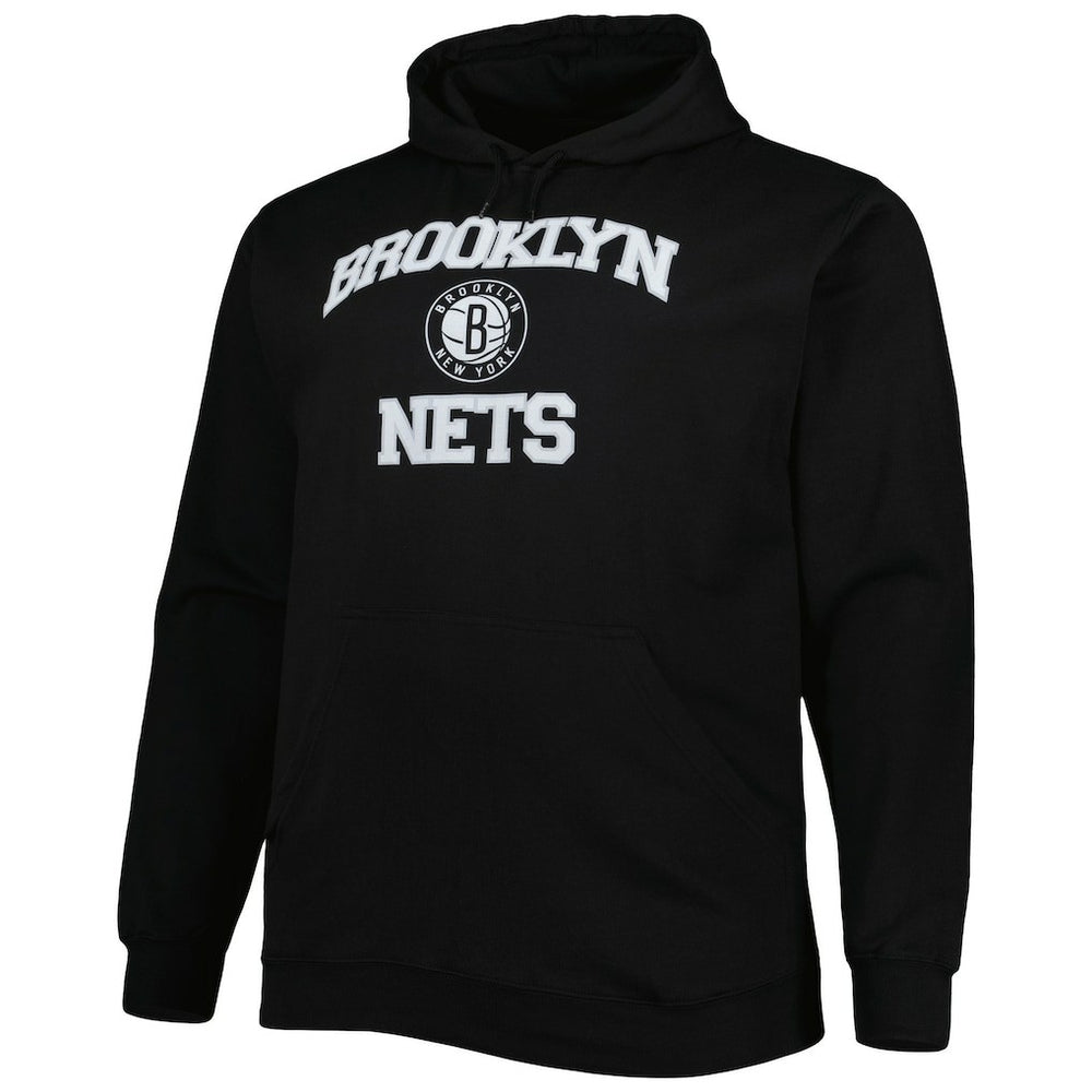 Brooklyn Nets Big & Tall Heart & Soul Pullover Hoodie Black outlet