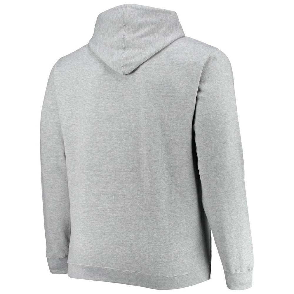 Brooklyn Nets Big & Tall Heart & Soul Pullover Hoodie Heathered Gray