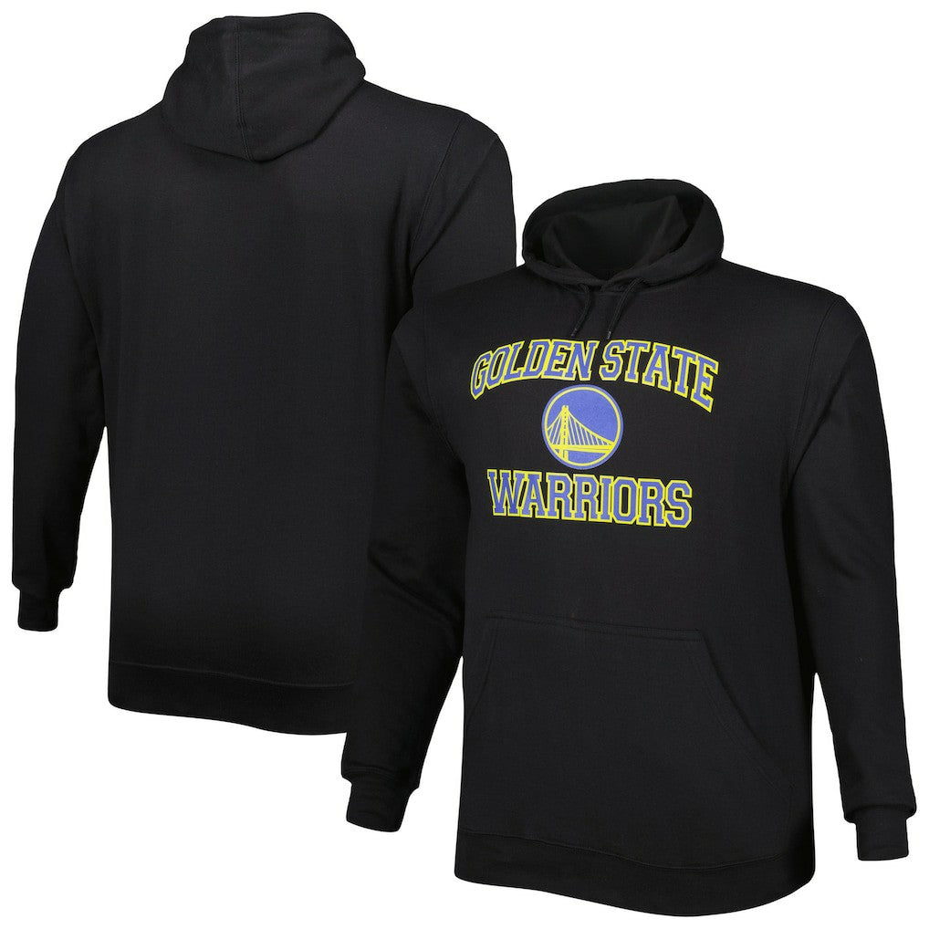 Golden State Warriors Big & Tall Heart & Soul Pullover Hoodie Black