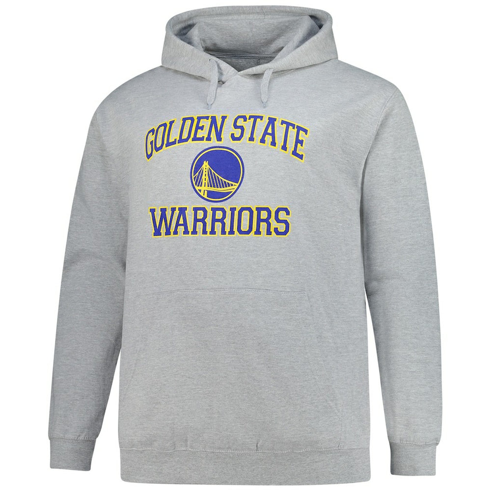 Golden State Warriors Big & Tall Heart & Soul Pullover Hoodie Heathered Gray