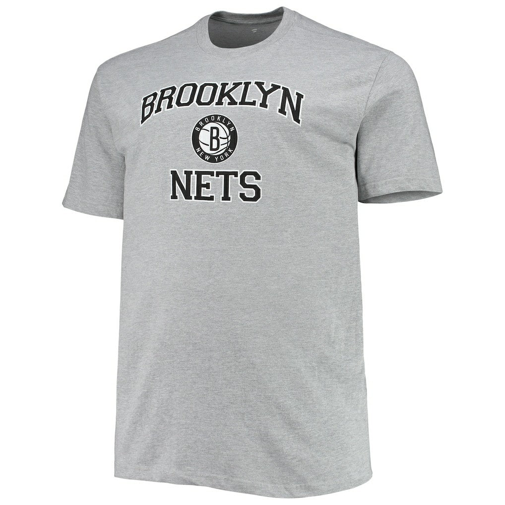 Brooklyn Nets Big & Tall Heart & Soul T-Shirt Heathered Gray outlet
