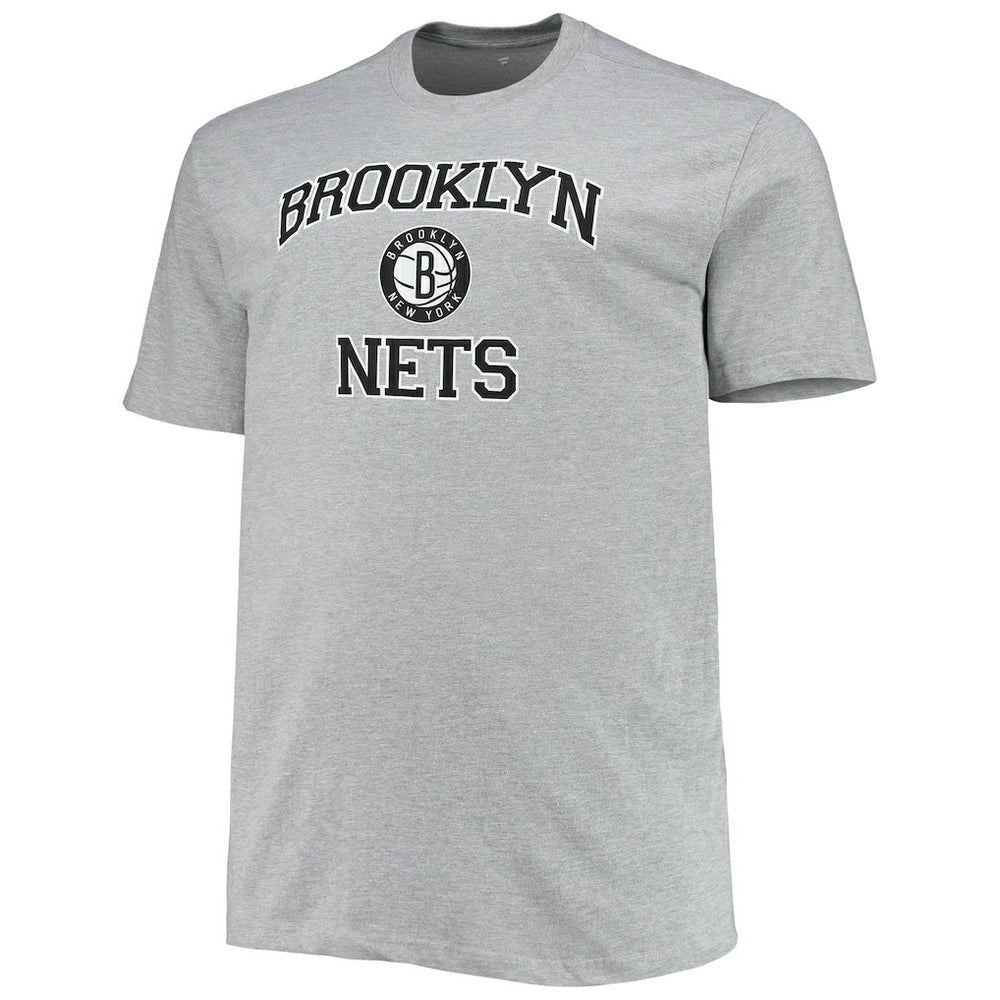 Brooklyn Nets Big & Tall Heart & Soul T-Shirt Heathered Gray outlet
