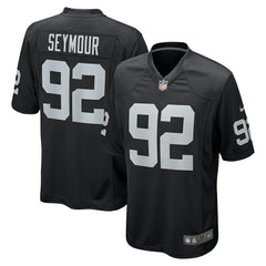 Richard Seymour Las Vegas Raiders Retired Player Game Jersey - Black Jerseys