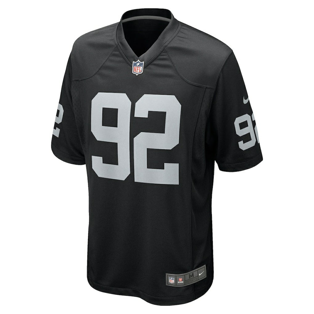 Richard Seymour Las Vegas Raiders Retired Player Game Jersey - Black Jerseys